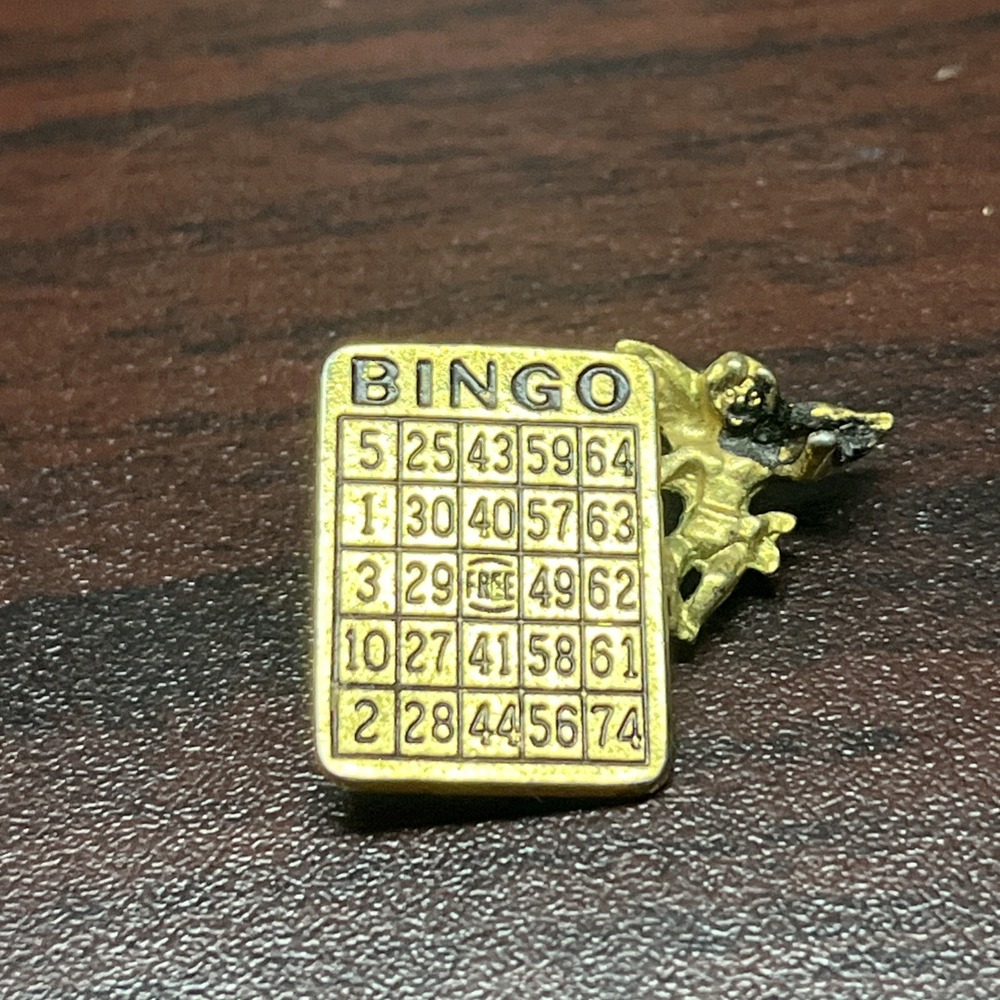 Bingo Game Angel Lapel Hat‎ Pin